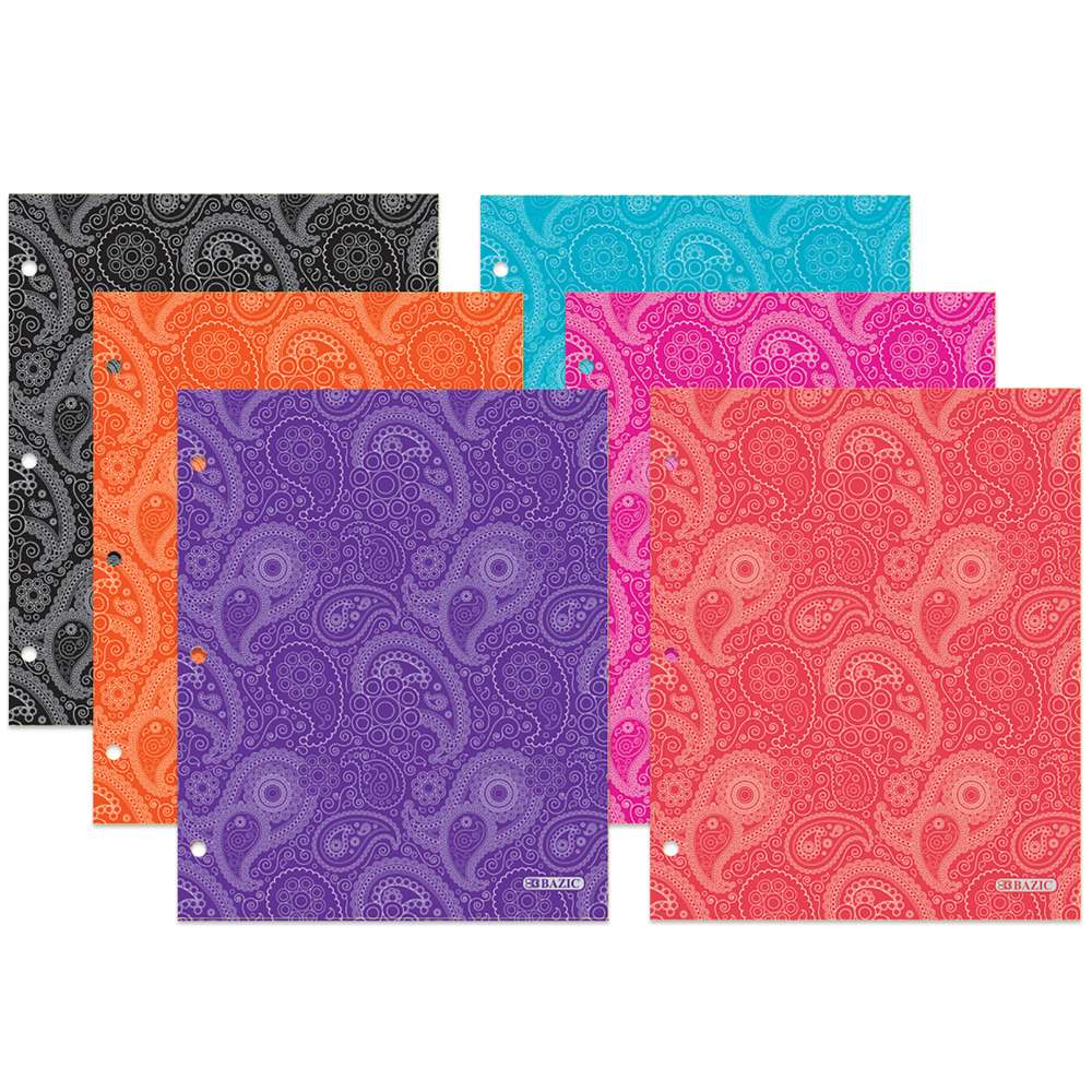 Paisley 2-Pocket Portfolios