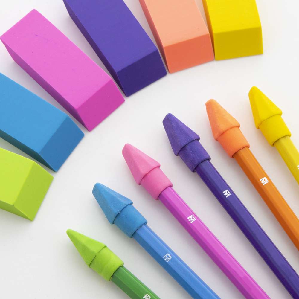 The Pencil Grip™ 12-in-1 Dry Eraser, 6 Pack
