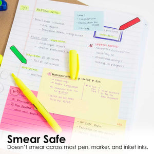 Pen Style Fluorescent Highlighter Asst Color w/ Pocket Clip (5/Pack)