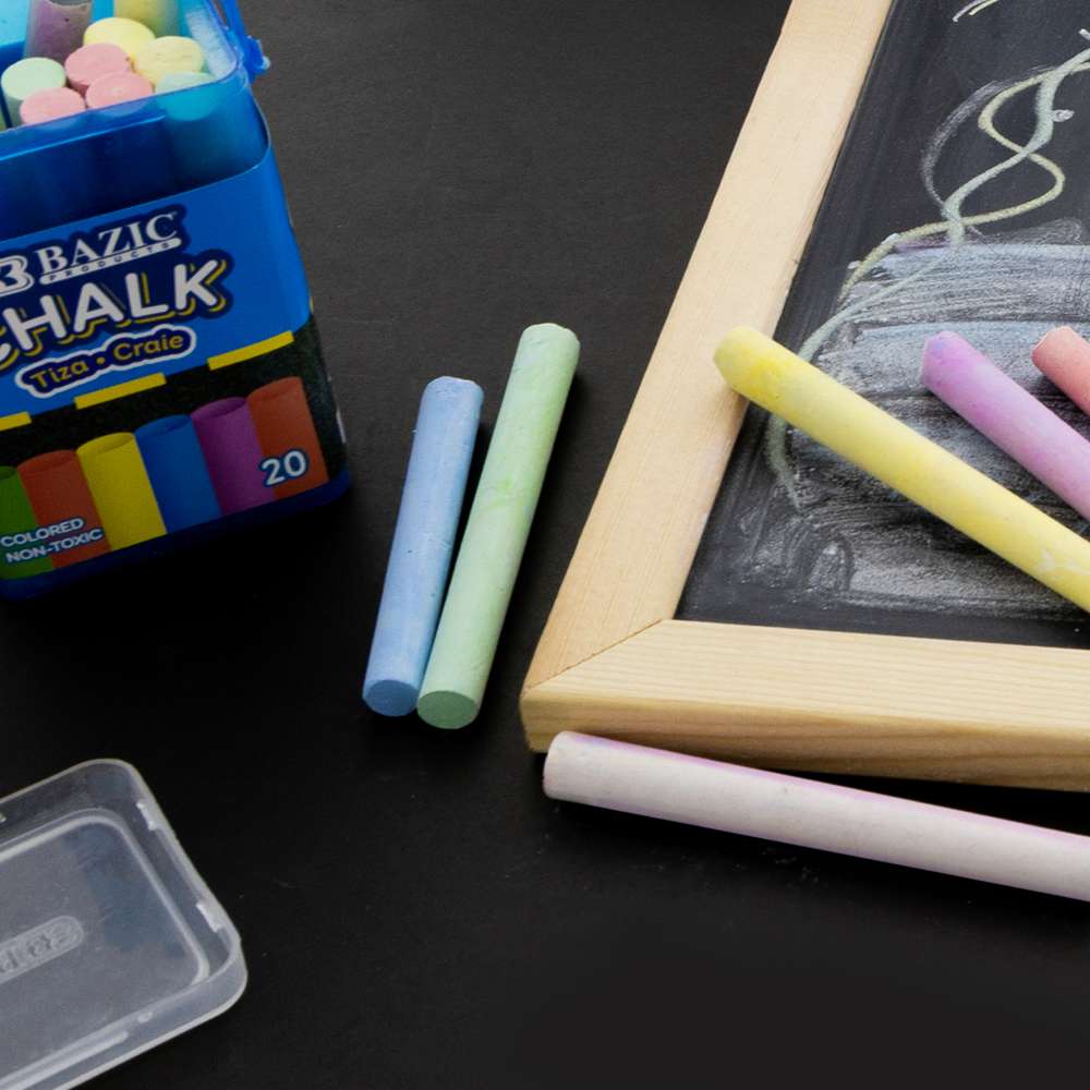 Color Chalk (20/Bucket) Box - 24 Units @ per Unit