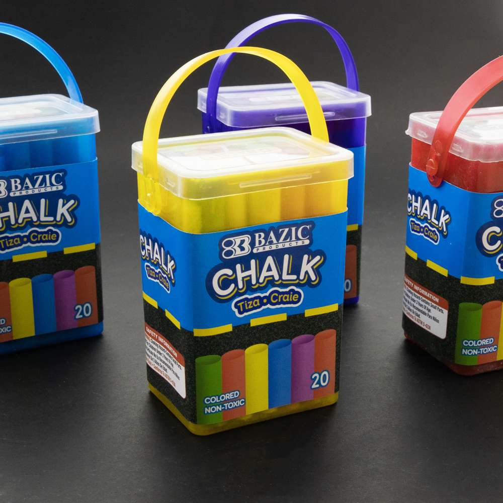 Color Chalk (20/Bucket) 24 Packs