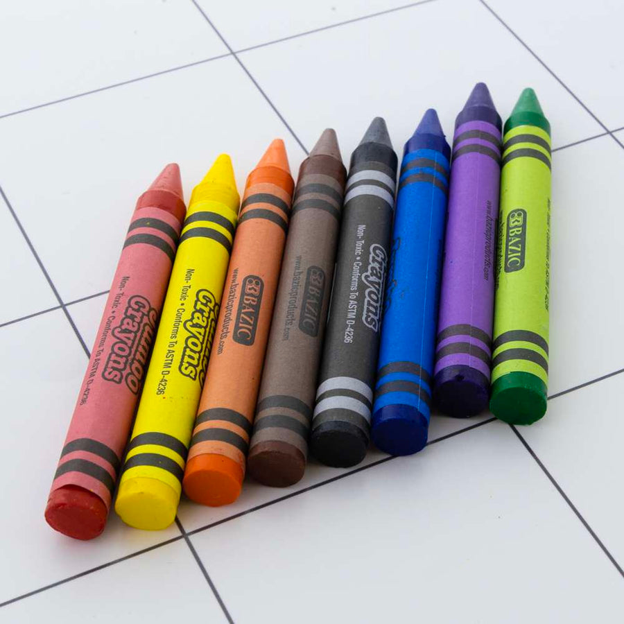 Premium Jumbo Crayons  8 Color