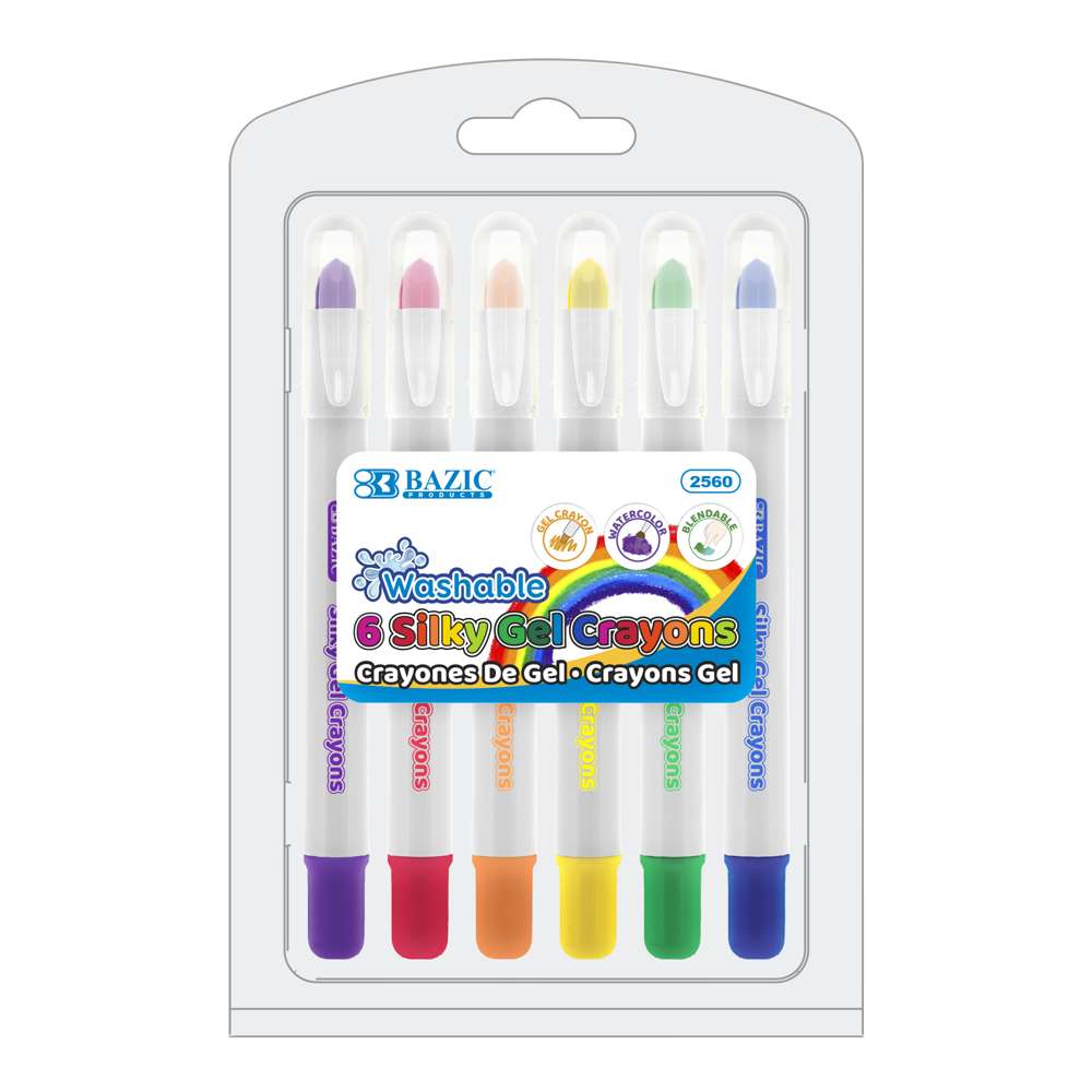 6 Color Silky Gel Crayons