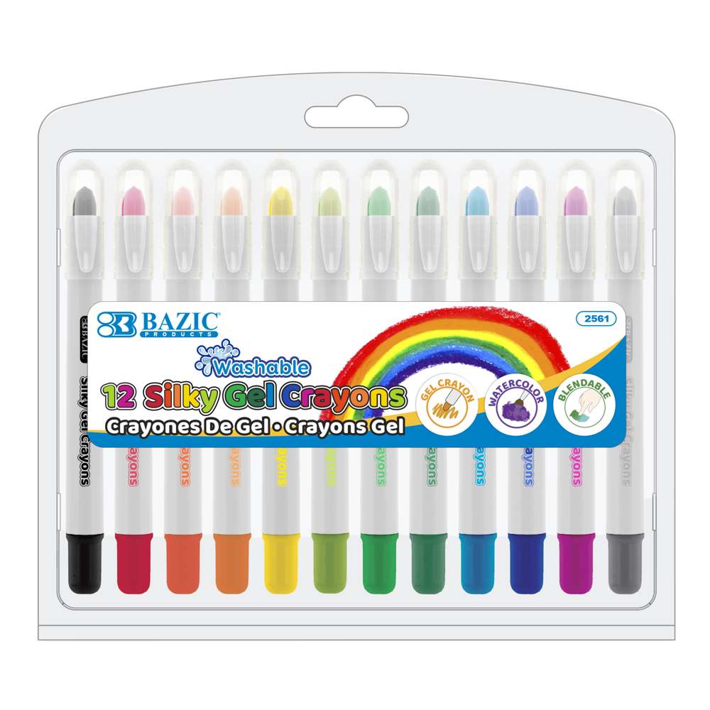 Silky Gel Crayons 12 Color