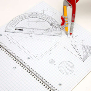 Scale-Arm Compass w/ #2 Wood Pencil & 6" Protractor Set