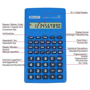 Scientific Calculator 56 Function w/ Slide-On Case