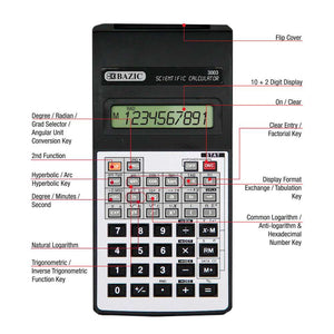 Scientific Calculator 56 Function w/ Flip Cover