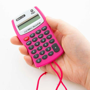 Pocket Size Calculator 8-Digit w/ Neck String
