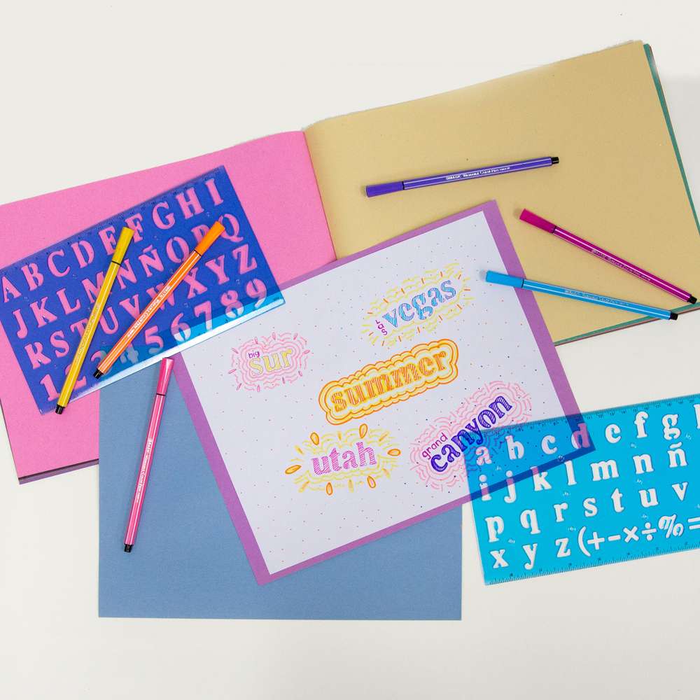 Enhance Your Journaling with Versatile Ruler Stencil Set – Blessed Be  Boutique
