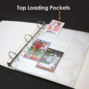 Sports Card Holder Top Loading 9-Pockets (10/Pack)