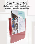 Binder View 1" Assorted Color 3-Ring w/ 2-Pockets