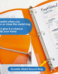 1" Bright Color Poly 3-Ring Binder w/ Pocket