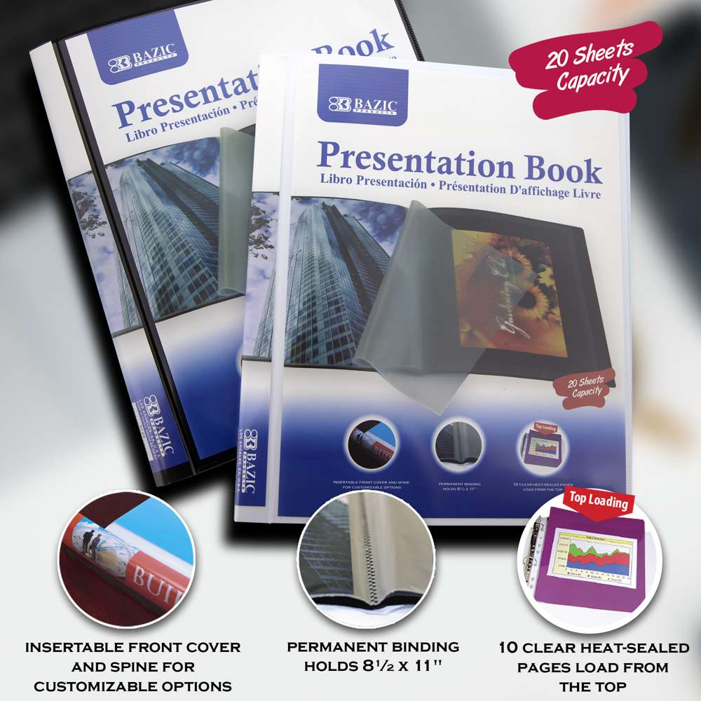 Bangkit Bazic 10-Pockets Presentation Book