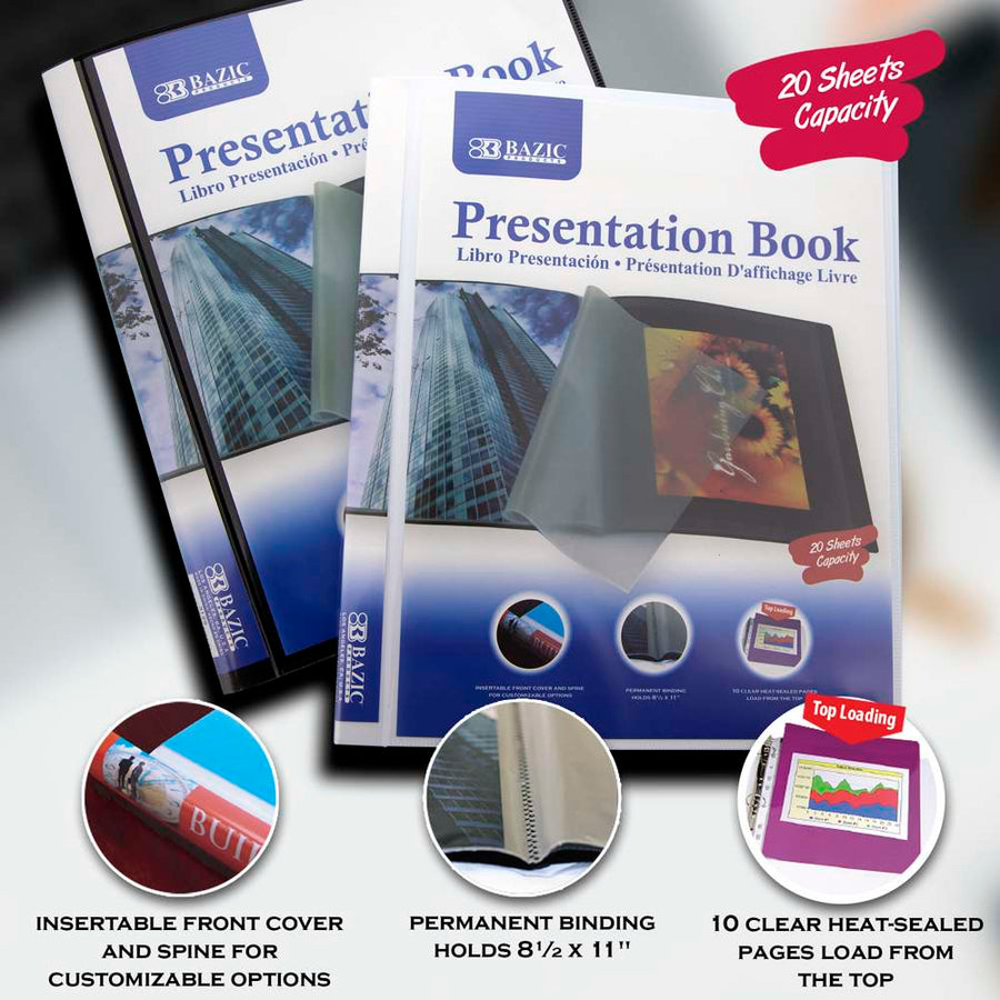 Presentation Book 10-Pockets