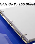 0.5" Poly 3-Ring View Presentation Binder w/ Pocket