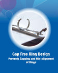 0.5" Poly 3-Ring View Presentation Binder w/ Pocket