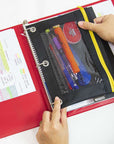 1" Asst. Color 3- Ring Binder w/ 2-Pockets