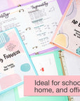 1" Asst. Pastel Color 3-Ring View Binder w/ 2-Pockets