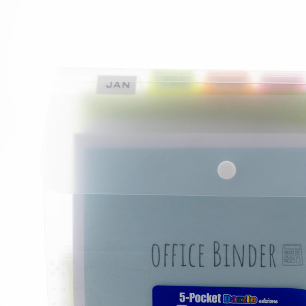 BAZIC Expanding File Folder Letter Size Vertical Poly 5Pocket Bazicstore