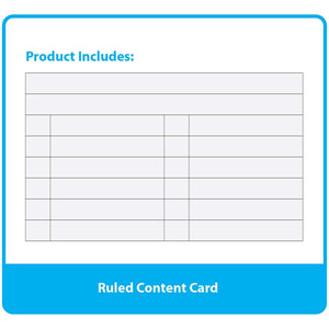Index Card Case 3" X 5" w/ 5-Tab Divider