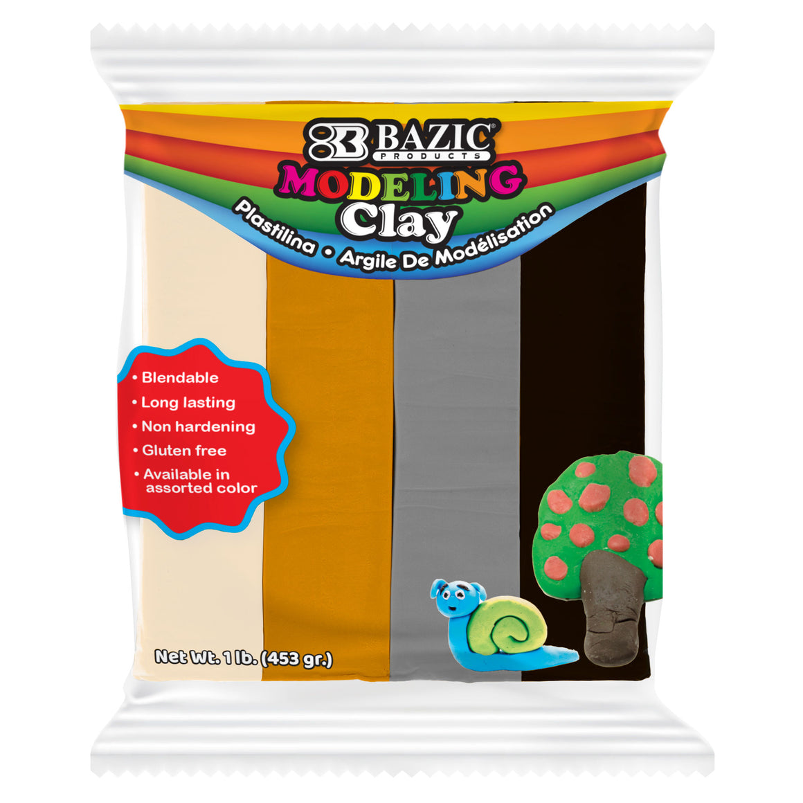 Modeling Clay Sticks 1 lb 4 Natural/Earth Color