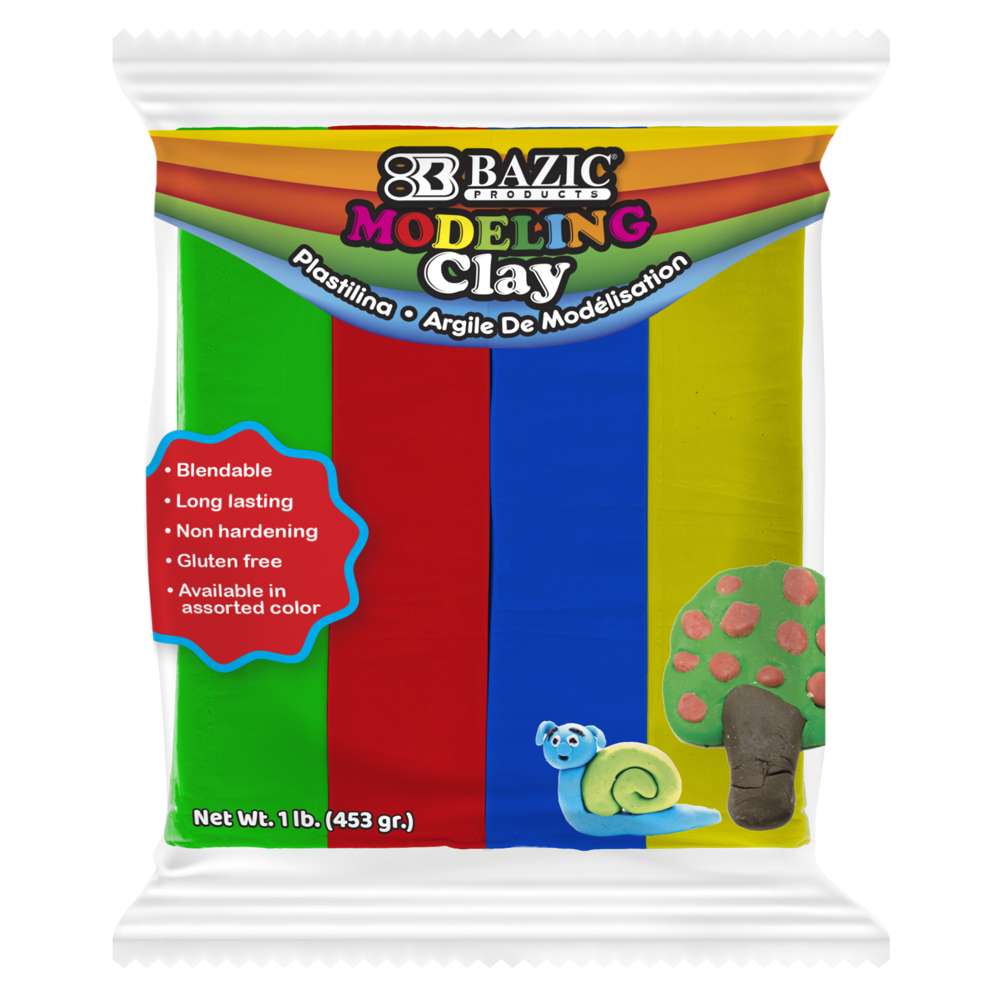 Modeling Clay Sticks 4 Primary Color 1lbs.