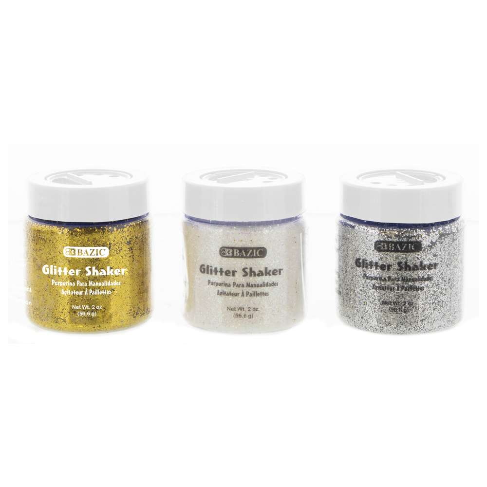 Glitter Shaker 56.6g / 2 Oz. Iridescent/Silver/Gold Color