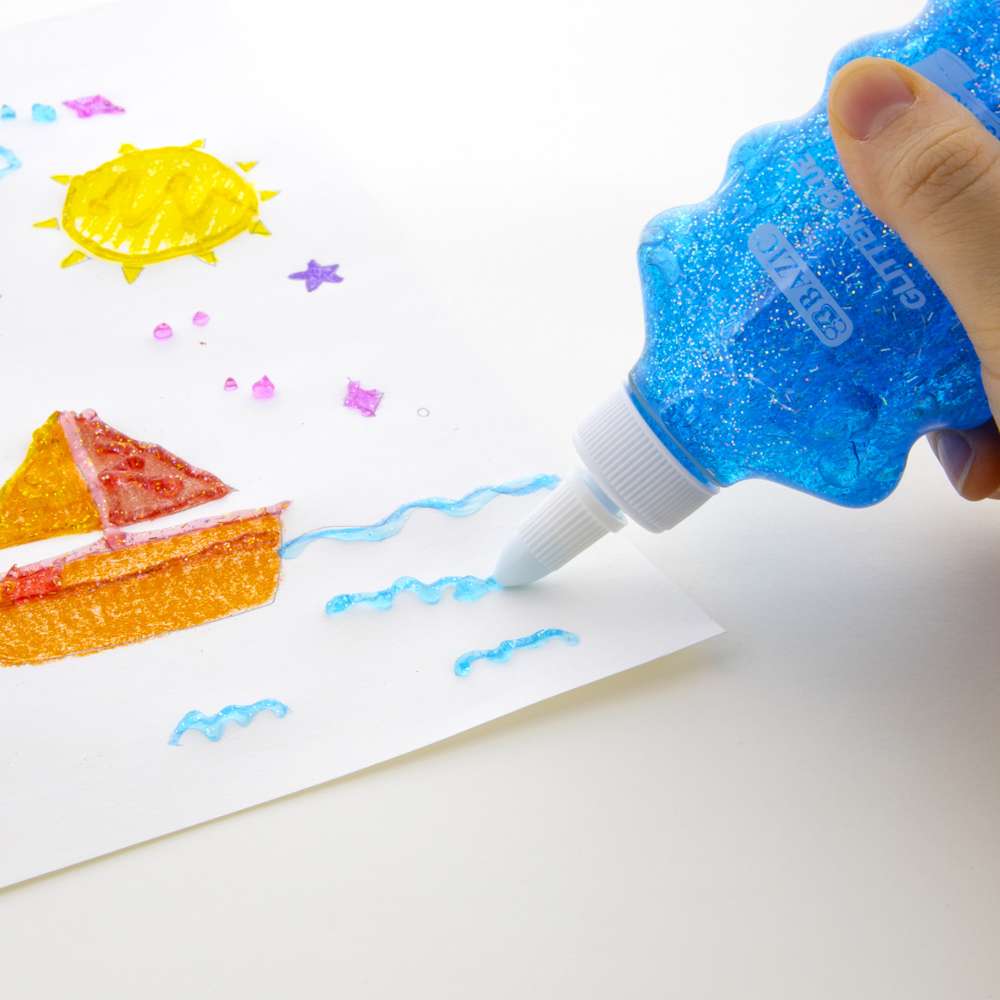 Glitter Adhesive Art 1000x1000 BAZIC Glitter Glue Cosmic Series 6.76 Oz. (200 mL) - Bazicstore