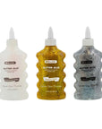 6.76 FL OZ (200 mL) Iridescent/Silver/Gold Color Glitter Glue