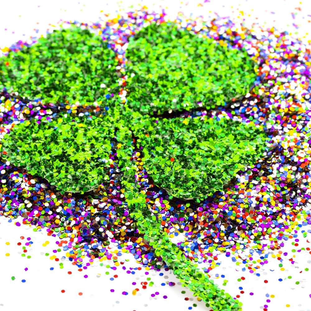 1lb / 16 oz Green Glitter