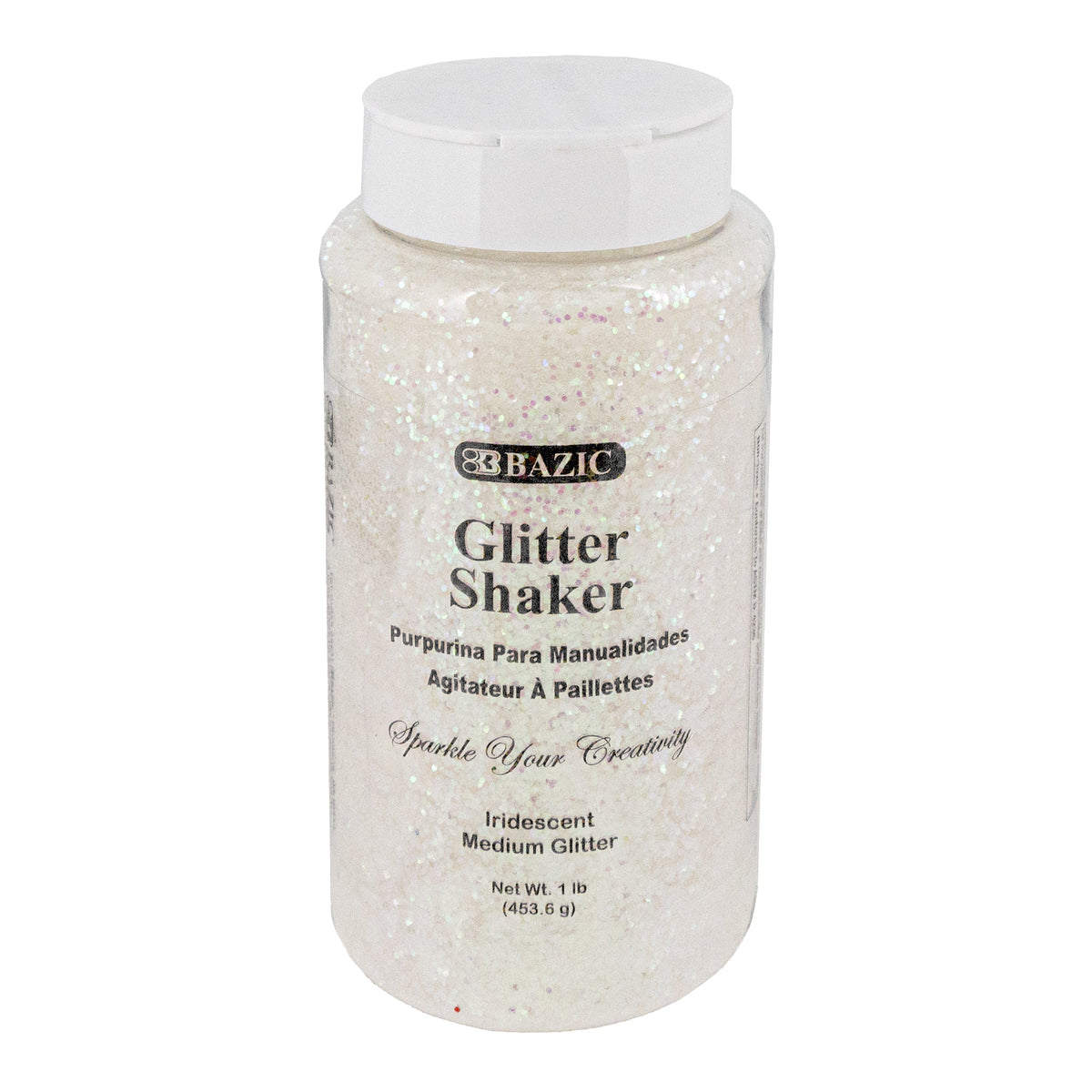 BAZIC Iridescent Craft Glitter, 1 lb (16 oz)