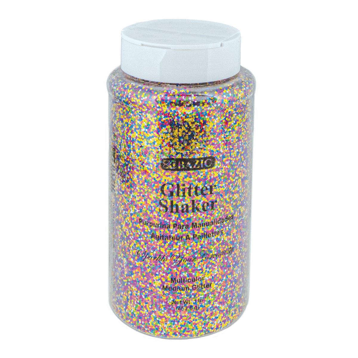 BAZIC Multicolor Craft Glitter, 1 lb (16 oz)