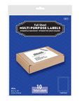 White Multipurpose Labels Full Sheet 8.5" X 11" (10/Pack)