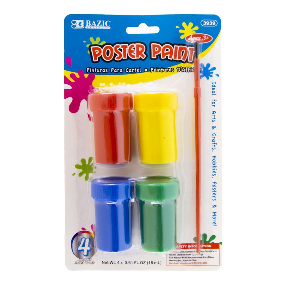 Pack of 15 Poster Colors Multi / Face Paints / 15 OFA Poster Color