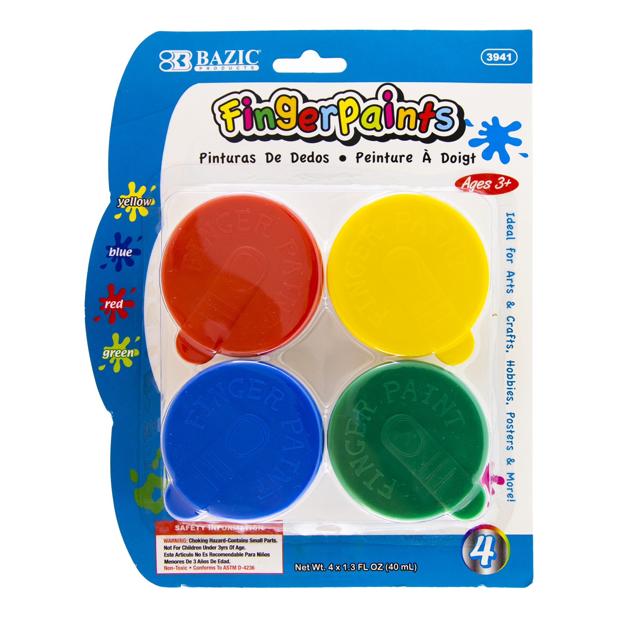 4 Color Fingerpaint