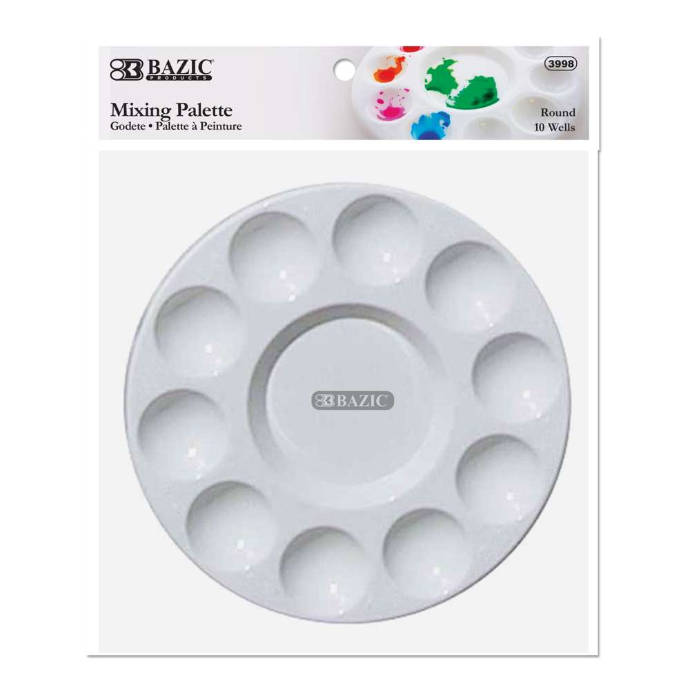 Mixing Palette Paint Mixing Tray Round (10)