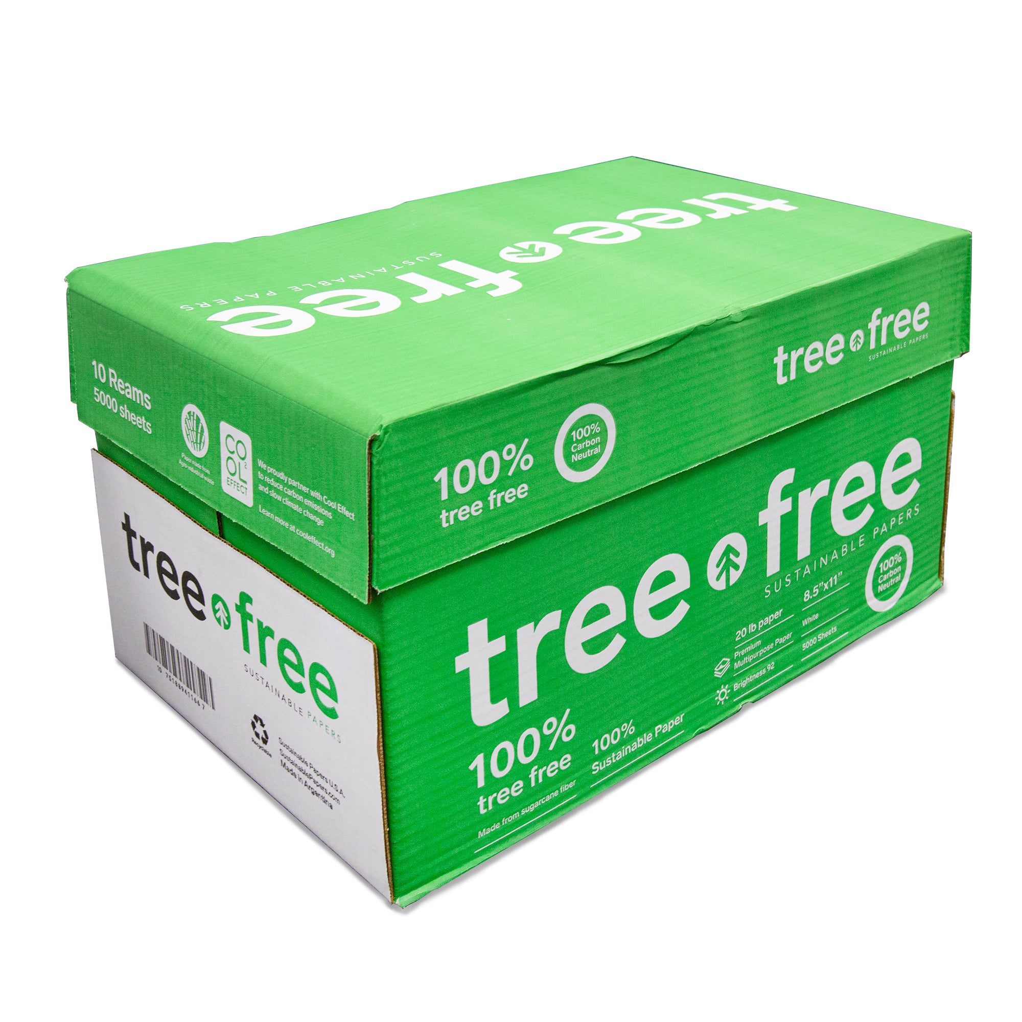 Tree Free (92) 8.5 x 11 White Copy Paper (500 Sheets/Ream) 1 Ream
