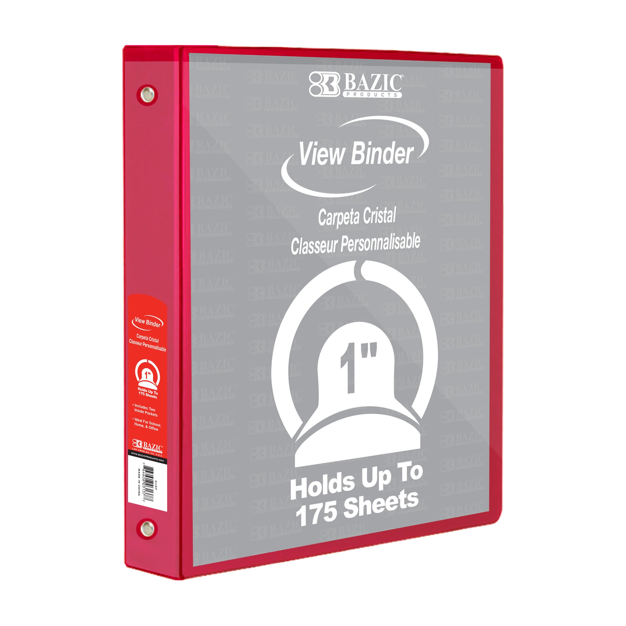Red 3-Ring View Binder