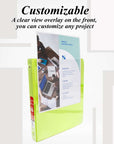 Binder View 1" Lime Green 3-Ring w/ 2-Pockets