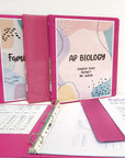 Binder View 1" Fuchsia 3-Ring w/ 2-Pockets