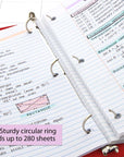 1.5" Red 3-Ring View Binder w/ 2-Pockets