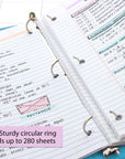 1.5" Cyan 3-Ring View Binder w/ 2-Pockets