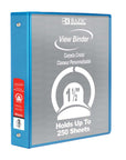 1.5" Cyan 3-Ring View Binder w/ 2-Pockets