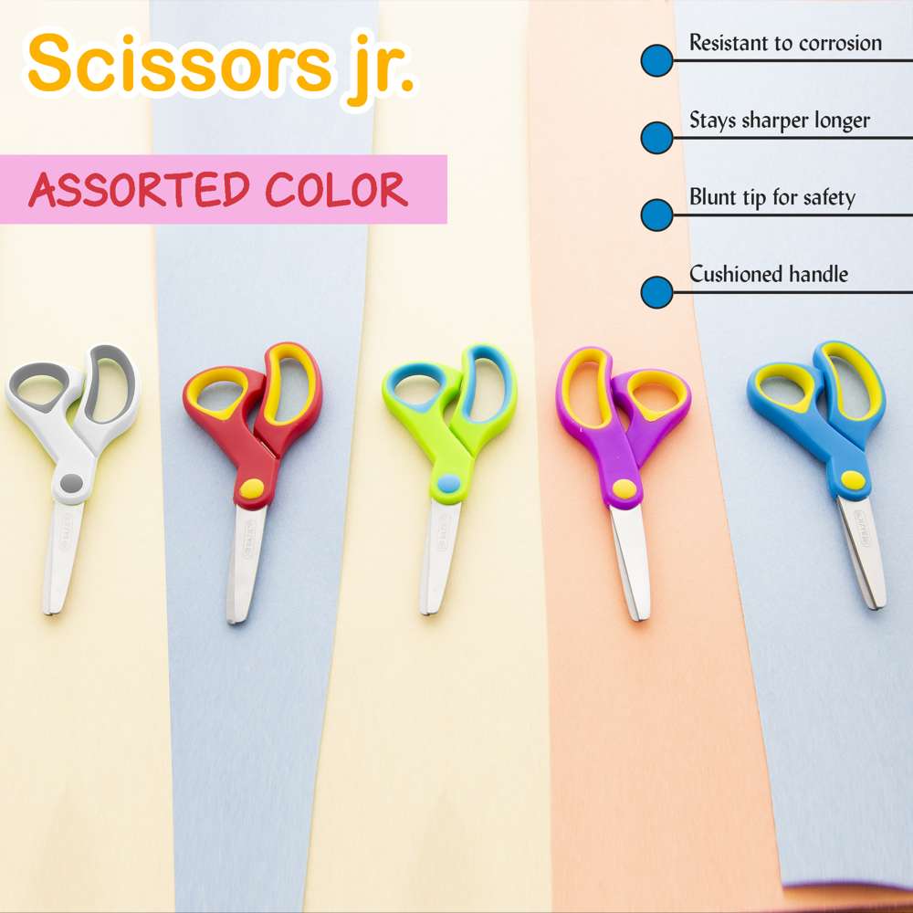  Kids Scissors,Kids Scissors Bulk,Kids Safety Scissors With  Cover,School Student Scissors Soft Comfort-Grip Handles Blunt Tip Scissors  For Kids Children Scissors Set 24-Pack : Arts, Crafts & Sewing