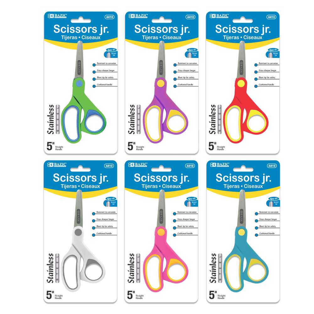 Bulk 5-Inch Kids Scissors with Pointed Tip
