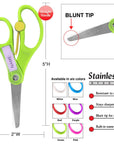 5" Blunt Tip School Scissors With Name Tag