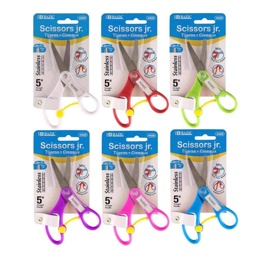 BAZIC Office Scissors 8 Pastel Soft Grip Multipurpose - Bazicstore
