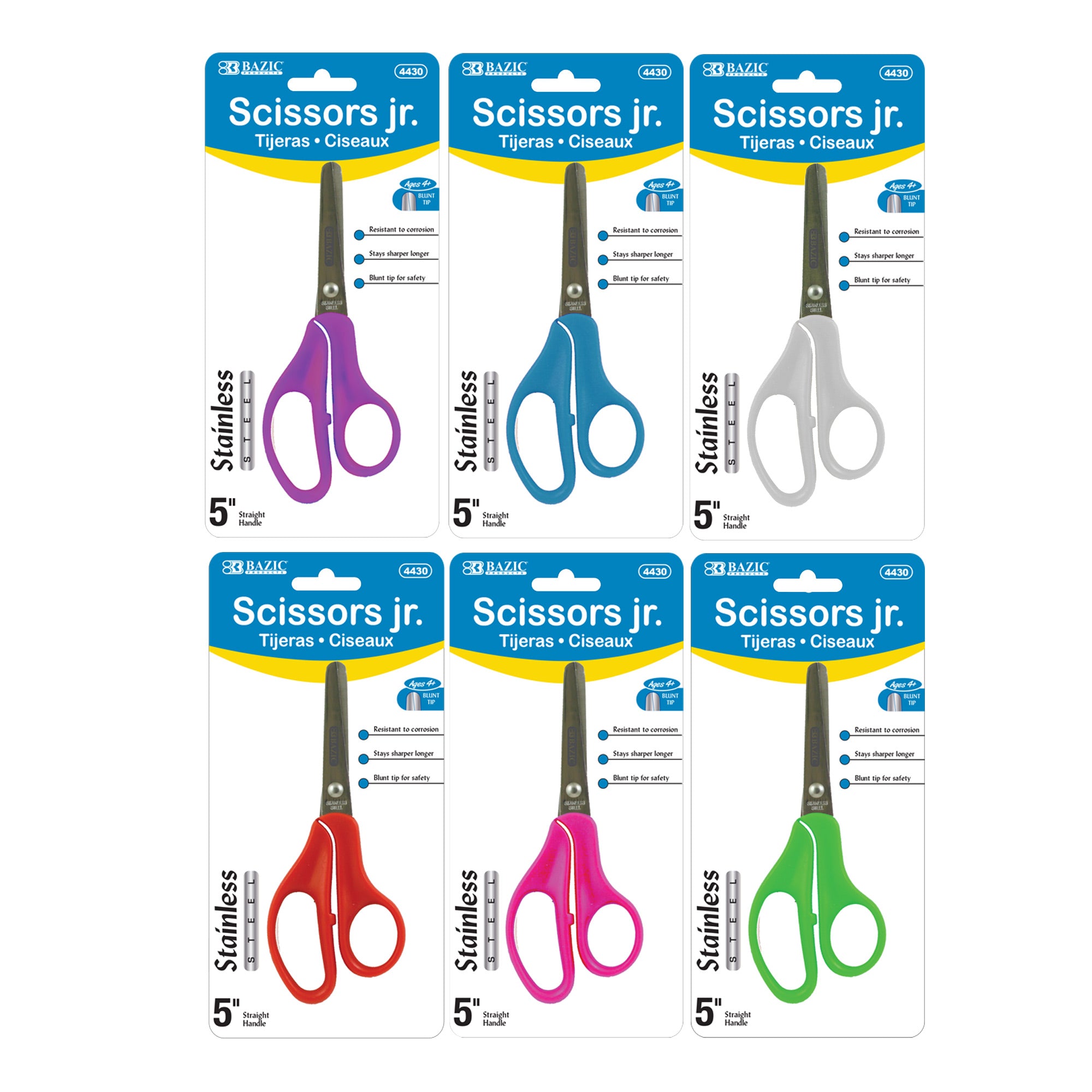 Small Scissors, 5", Blunt Tip, Ages 4+