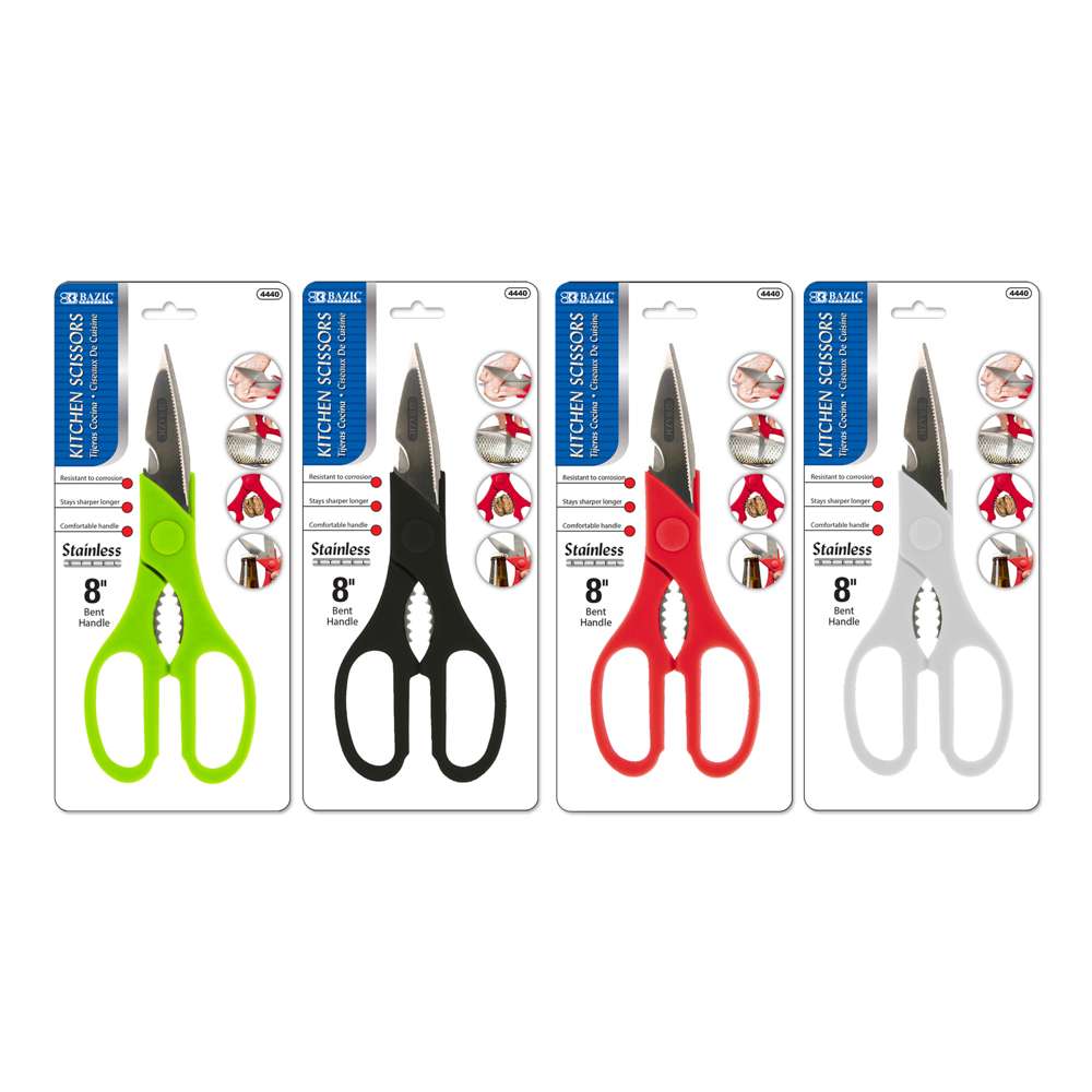Bazic Products Bazic 8 Kitchen Stainless Steel Scissors / Box Qty - 24