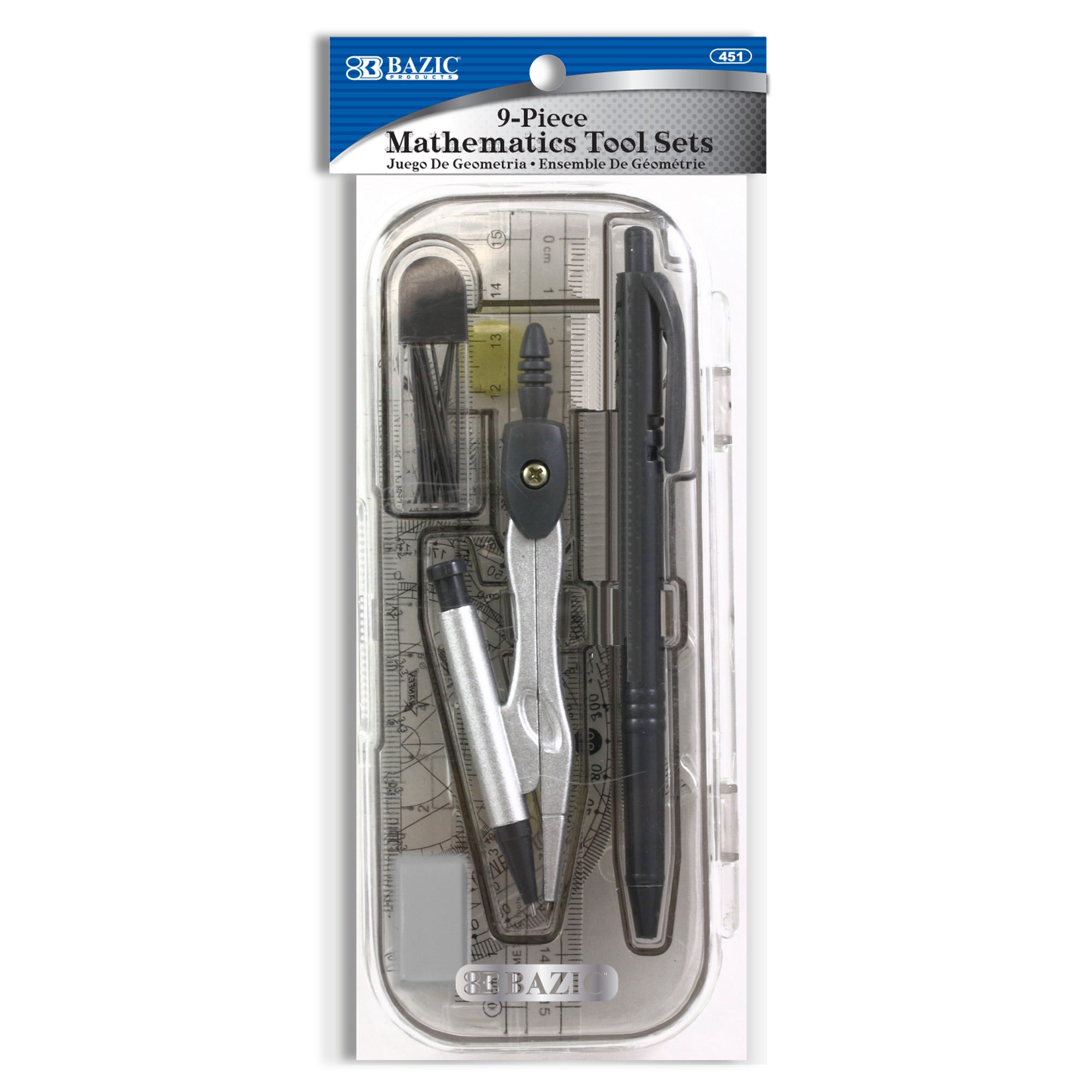 9 Pcs. Math Tool Sets